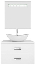 Водолей Мебель для ванной Мэдисон 80 белая – фотография-1